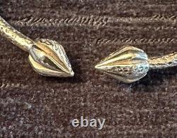 Pair Vintage Sterling West Indies Caribbean Bangle Bracelets Coaco Pods 24g/pair