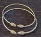 Pair Vintage Sterling West Indies Caribbean Bangle Bracelets Coaco Pods 28g/pair