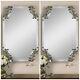Pair Vintage Style Home Decor Beveled Wall Mirror Contemporary
