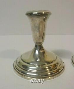 Pair Vintage TOWLE Sterling Silver 4 Candlesticks
