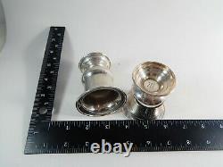 Pair Vintage Tiffany & Co. Sterling Silver Urn Cup Goblet Vases Pattern 2729