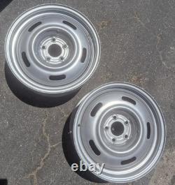 Pair Wheel Vintiques 16x6.5 HHR VINTAGE CHEVY RALLY WHEELS 5 on 110mm Rims