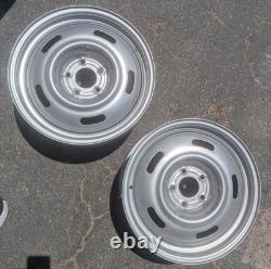 Pair Wheel Vintiques 16x6.5 HHR VINTAGE CHEVY RALLY WHEELS 5 on 110mm Rims