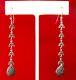 Pair Of 2 1/2-inch Vintage Sterling Silver & Marcasite Earrings/boho/hippie