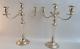 Pair Of 2 Vintage Candlesticks 15 Tall Fisher Sterling Weighted 375 3lbs 9oz