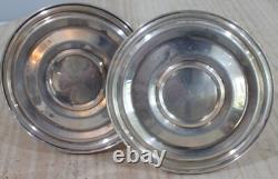Pair of Antique Vintage Silver Candle Holders