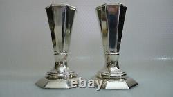 Pair of Candlestick Holders Beautiful Vintage Silver 925