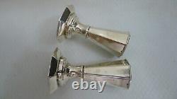 Pair of Candlestick Holders Beautiful Vintage Silver 925