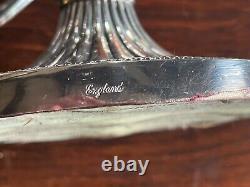 Pair of Convertible Vintage Sterling Silver Twisted 3 Arm Candelabras