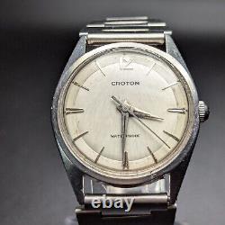 Pair of Croton Mens Watches Vintage 17-Jewel Swiss