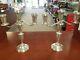 Pair Of Crown Sterling Candle Stick Holder, 3 Tier, Weighted, Adjustable