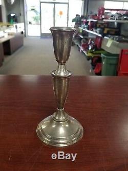 Pair of Crown Sterling Candle Stick Holder, 3 Tier, Weighted, Adjustable