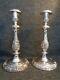 Pair Of Heritage 1847 Rogers Bros Silver Plated Vintage Candle Stick Holders