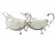 Pair Of Irish Sterling Silver Sauceboats Vintage 1967
