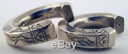 Pair of Silver Akha Bracelets (Thailand)/ Vintage Hill Tribe