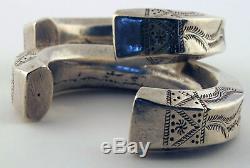 Pair of Silver Akha Bracelets (Thailand)/ Vintage Hill Tribe