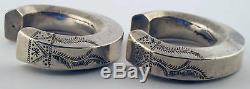 Pair of Silver Akha Bracelets (Thailand)/ Vintage Hill Tribe