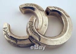 Pair of Silver Akha Bracelets (Thailand)/ Vintage Hill Tribe