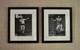 Pair Of Silver Gelatin B/w Vintage English Photographs Of Boxing Father/son