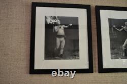 Pair of Silver Gelatin B/W Vintage English Photographs of Boxing Father/Son