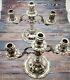 Pair Of Sterling Silver Candelabras, Imperial Camusso, 3-light Vintage Peru