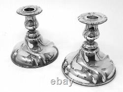 Pair of Stunning EUGEN FERNER German Sterling Silver Candlesticks