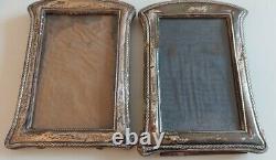 Pair of Vintage 1920 G & C Ltd Sterling Silver Picture Frames 5.25 x 3.25