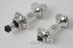 Pair of Vintage 1980s Campagnolo C Record ISO 1.375 x 24 32 hole Hubs 100/130