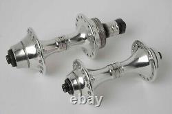 Pair of Vintage 1980s Campagnolo C Record ISO 1.375 x 24 32 hole Hubs 100/130