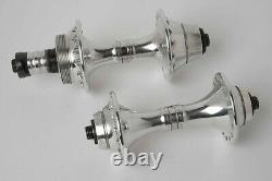 Pair of Vintage 1980s Campagnolo C Record ISO 1.375 x 24 32 hole Hubs 100/130