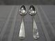Pair Of Vintage 900 Silver Serving Spoons Signed Ff G