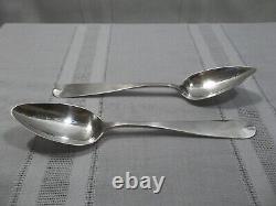 Pair of Vintage 900 Silver Serving Spoons Signed FF G