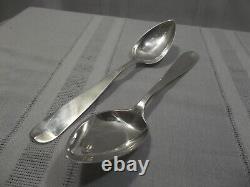 Pair of Vintage 900 Silver Serving Spoons Signed FF G