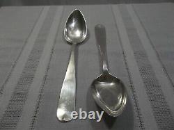 Pair of Vintage 900 Silver Serving Spoons Signed FF G