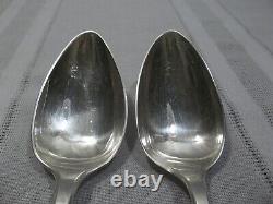Pair of Vintage 900 Silver Serving Spoons Signed FF G