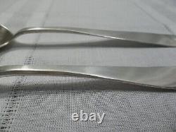 Pair of Vintage 900 Silver Serving Spoons Signed FF G