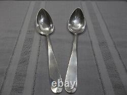 Pair of Vintage 900 Silver Serving Spoons Signed FF G