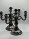 Pair Of Vintage Alpaca Silver Candelabras