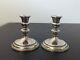 Pair Of Vintage Birks Sterling Silver Candle Holders 67/26 Large Heavy