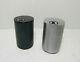 Pair Of Vintage Braun T2 Cylindric Table Lighters In Black And Silver