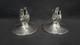 Pair Of Vintage Durham Solid Sterling Silver Art Nouveau Style Candle Holders