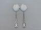 Pair Of Vintage English Sterling Silver Large Beautiful Serving Spoons Kl-9