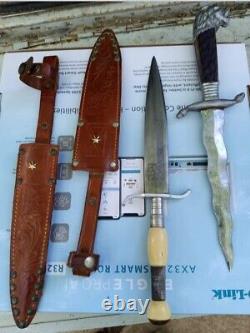 Pair of Vintage Guttmann Cutlery Daggers. With Leather Sheaths