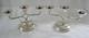 Pair Of Vintage Hand-wrought Mcm Solid Sterling Silver Candelabras Mexico