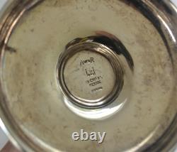 Pair of Vintage Hand-Wrought MCM Solid Sterling Silver Candelabras Mexico