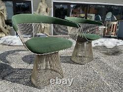 Pair of Vintage Knoll Warren Platner Chairs mCm mid century modern dining arm