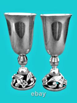 Pair of Vintage La Paglia International Sterling Silver Cordials, MINT CONDITION