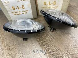 Pair of Vintage NOS B-L-C Driving Lamp Sealed Unit 6 Volt Headlight Bulbs 929911