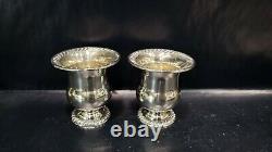 Pair of Vintage National Sterling Silver Toothpick Holders, 85.7 grams