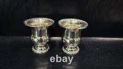 Pair of Vintage National Sterling Silver Toothpick Holders, 85.7 grams